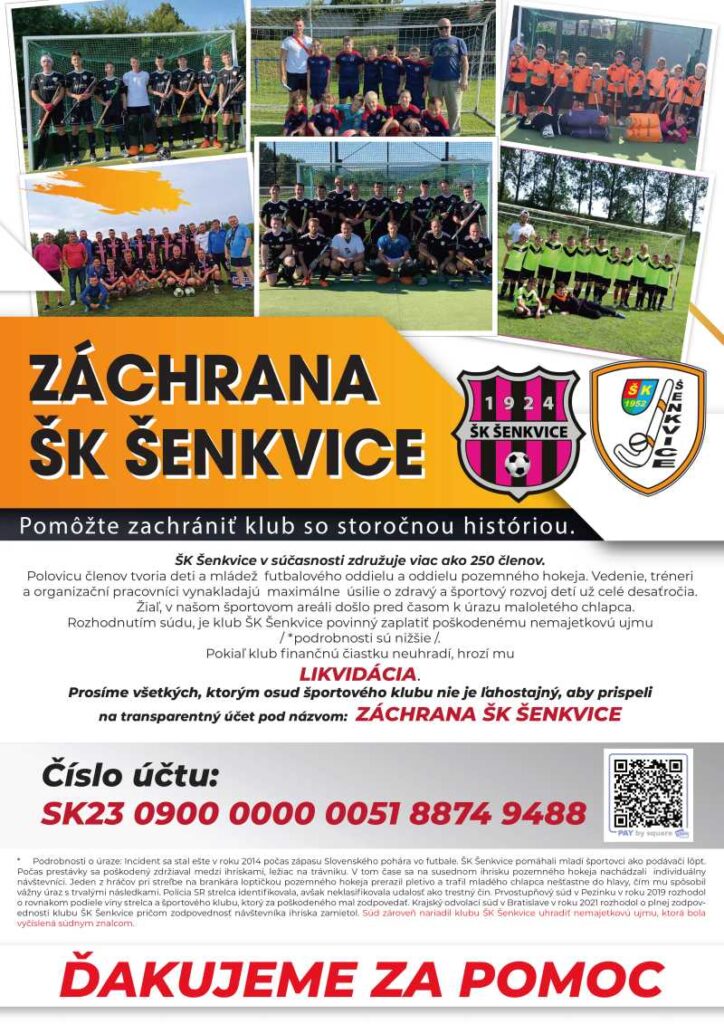 Záchrana ŠK Šenkvice 2024ativny plagat
